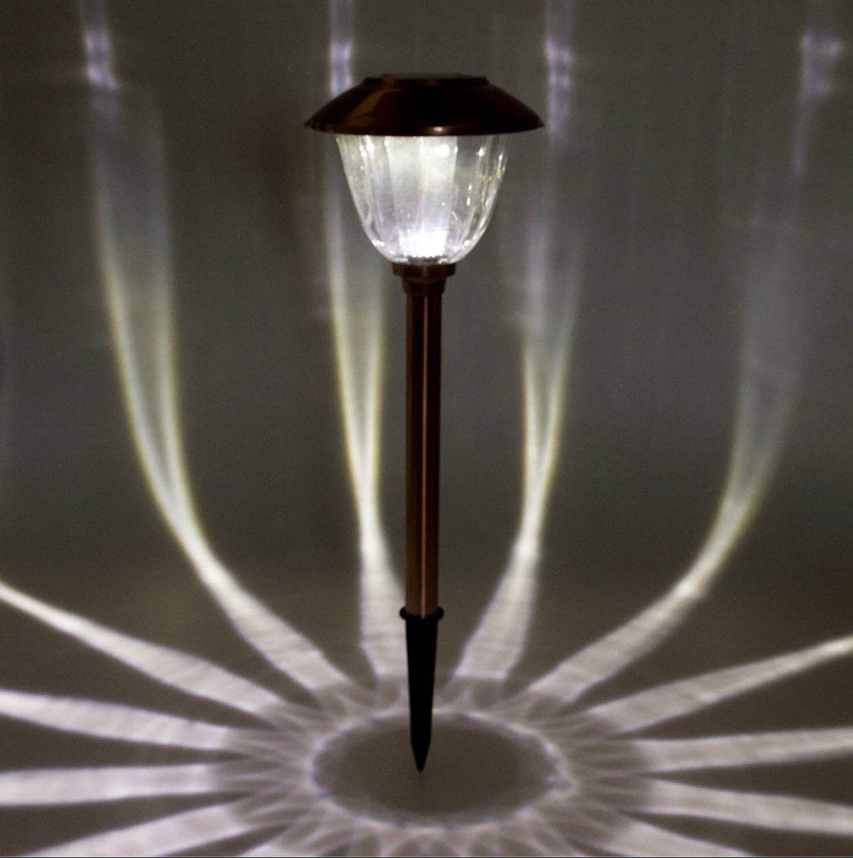 OutdoorSolarOutlet – wholesale Outdoor/lawn light – Alpan 10 Pack Solar Pathway LED Lights Outdoor-Stainless Steel 12 Lumen( Bronze )6