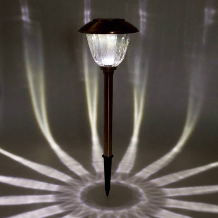 OutdoorSolarOutlet – wholesale Outdoor/lawn light – Alpan 10 Pack Solar Pathway LED Lights Outdoor-Stainless Steel 12 Lumen( Bronze )6