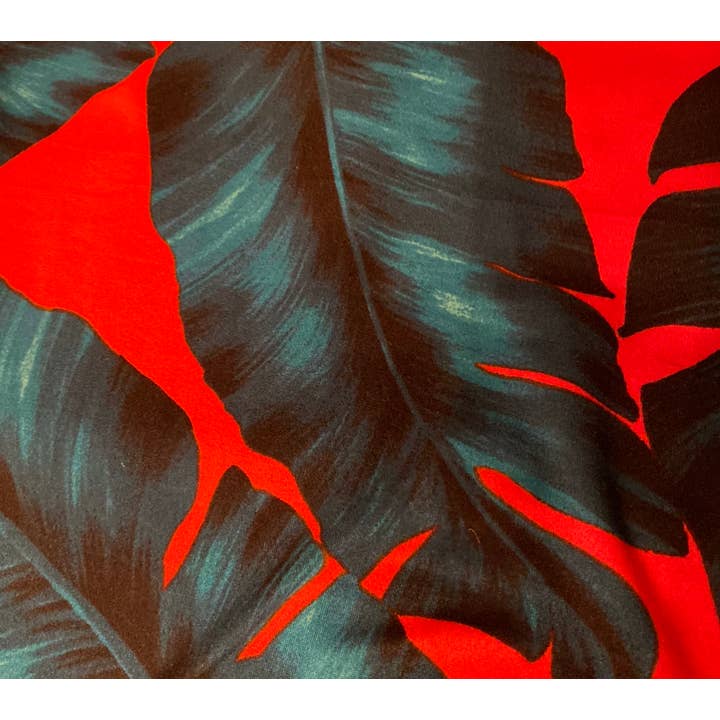 Pantalones palazzo plisados Tropic Fire para mujer para venta al por mayor de The Design Chambers