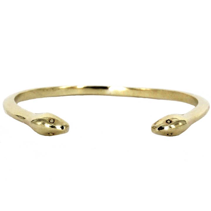 Bracelet manchette Serpent à 2 têtes pour la vente par Julie Nolan