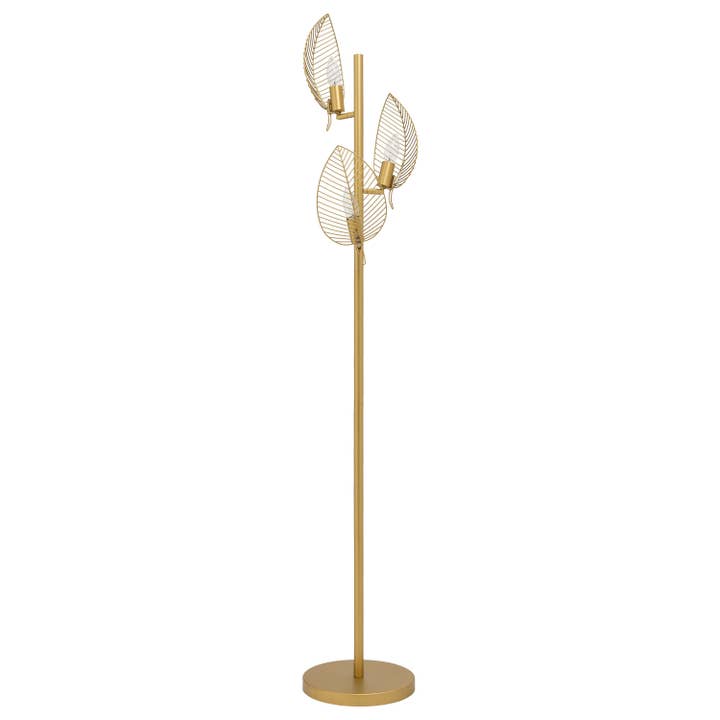 River of Goods - Wholesale Floor Lamp - 59.25"H Noelle Gold Leaf Shade Floor Lamp7