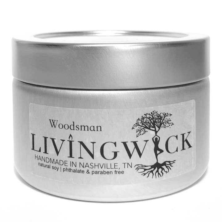 Woodsman - Vela de soja derramada à mão - 7oz por atacado de LIVINGWICK