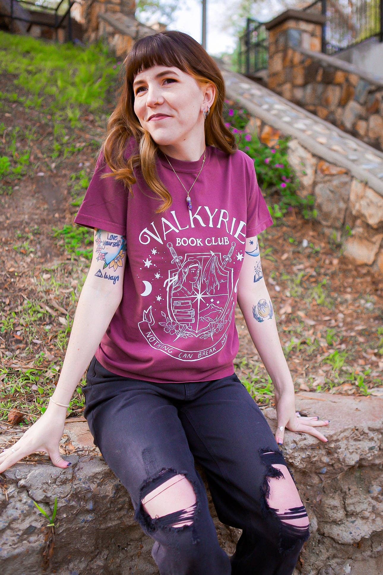 Sunbeam Shop Co - Wholesale Screen Printed T-Shirt - Women's - Valkyrie Book Club Shirt9