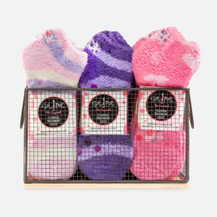 Gal Pal Spa Treatment Socks Display 30ct. for wholesale by Bath Accessories Company