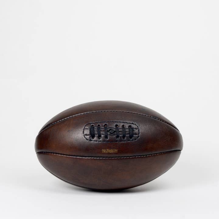 John Woodbridge Makers - Wholesale Sports Ball - VINTAGE LEATHER RUGBY BALL 1920