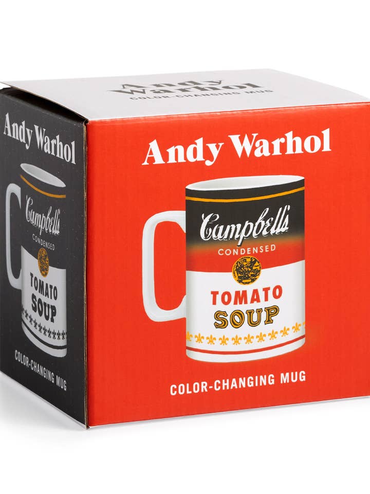 Warhol Soup Can Color Changing Ceramic Mug for wholesale by Chronicle Books