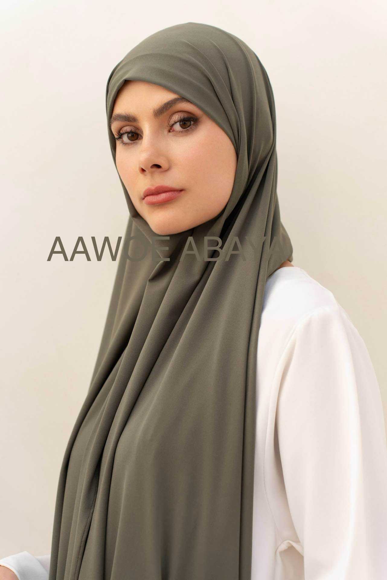 Aawoe Abaya – wholesale Hijab – Women’s – Jersey Rectangle Hijab with Tie - 70x200 cm - 24841