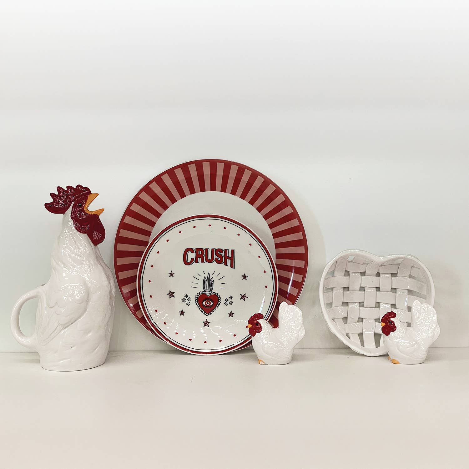 Opjet Paris – wholesale Dinner plate – Set of 4 flat crush plates D26.7cm2