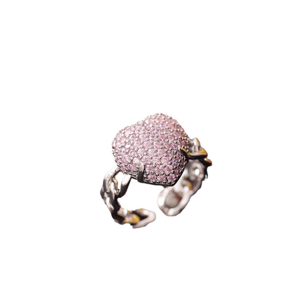 Ole - Wholesale Multi-Stone Ring - Love  Alloy Cubic Zirconia Ring R27064
