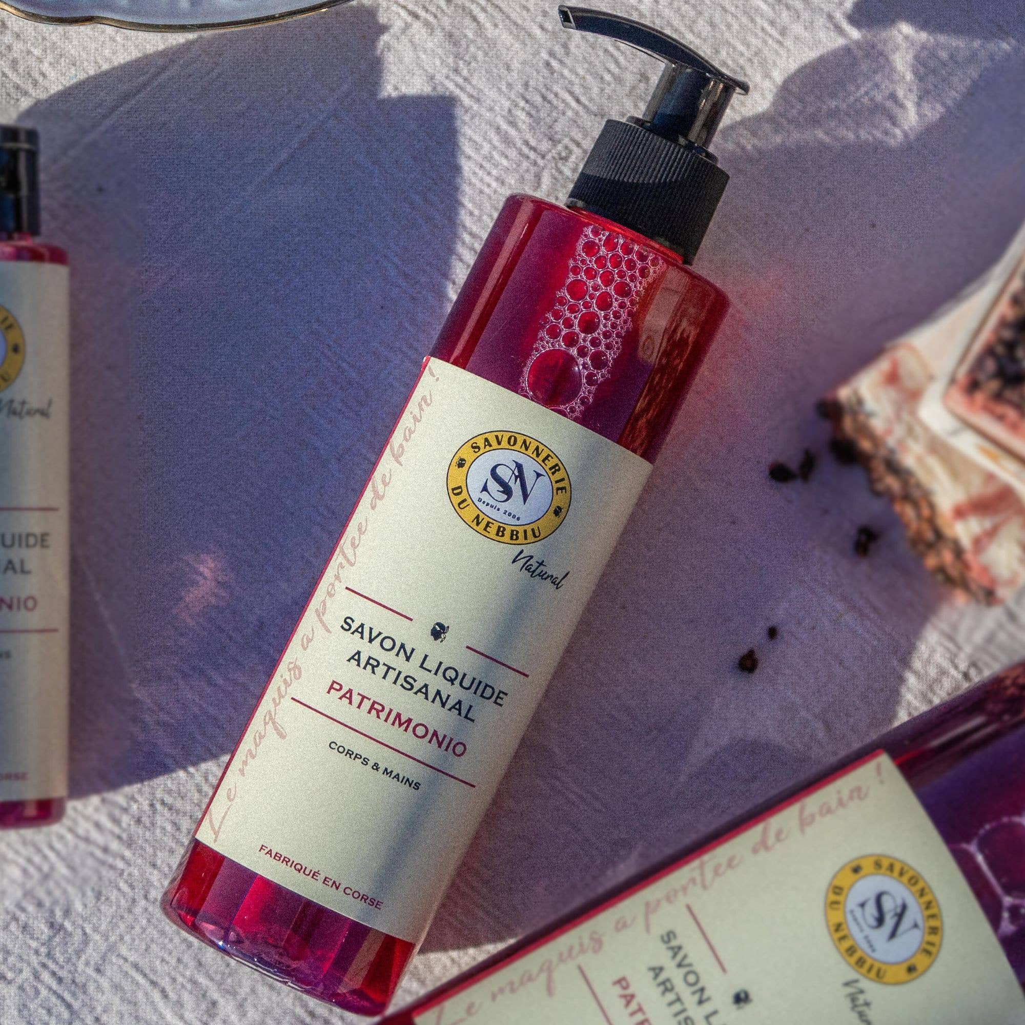 La Savonnerie du Nebbiu - Wholesale Body Wash/Shower Gel - Patrimonio Liquid Soap - Fruity Red Wine1