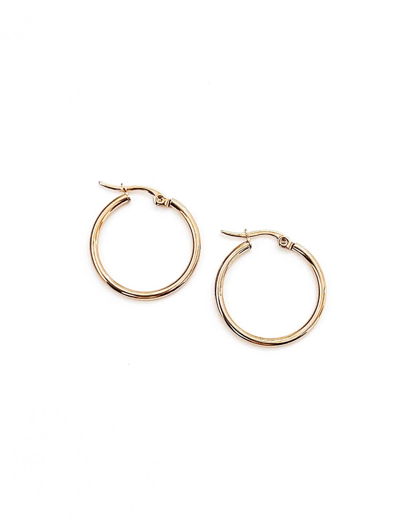 BELJOY - Wholesale Hoop Earrings - Eileen Gold Hoop Earrings || Choose Size6