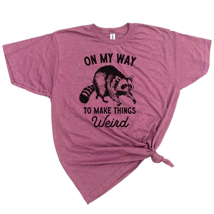 dkhandmade - Wholesale Screen Printed T-Shirt - Unisex - ON MY WAY TO MAKE THINGS WEIRD T-SHIRT7