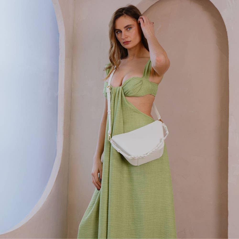 Melie Bianco - Vendita all'ingrosso Borsa a tracolla - Donna - Borsa a tracolla vegana riciclata Audrina Pistachio7