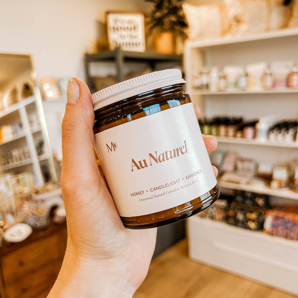 Misiyo Candle Co - Wholesale Jar/Filled Candle - Au Naturel | Unscented Canadian Beeswax Candle4