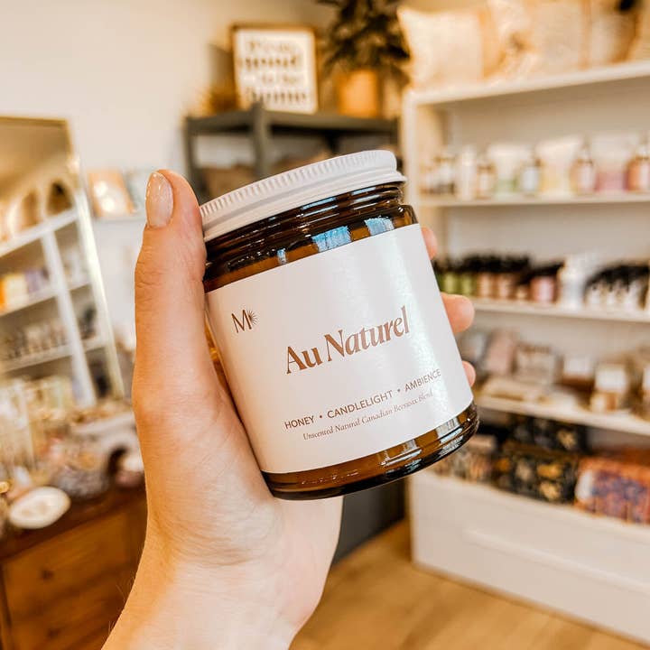 Misiyo Candle Co - Wholesale Jar/Filled Candle - Au Naturel | Unscented Canadian Beeswax Candle4
