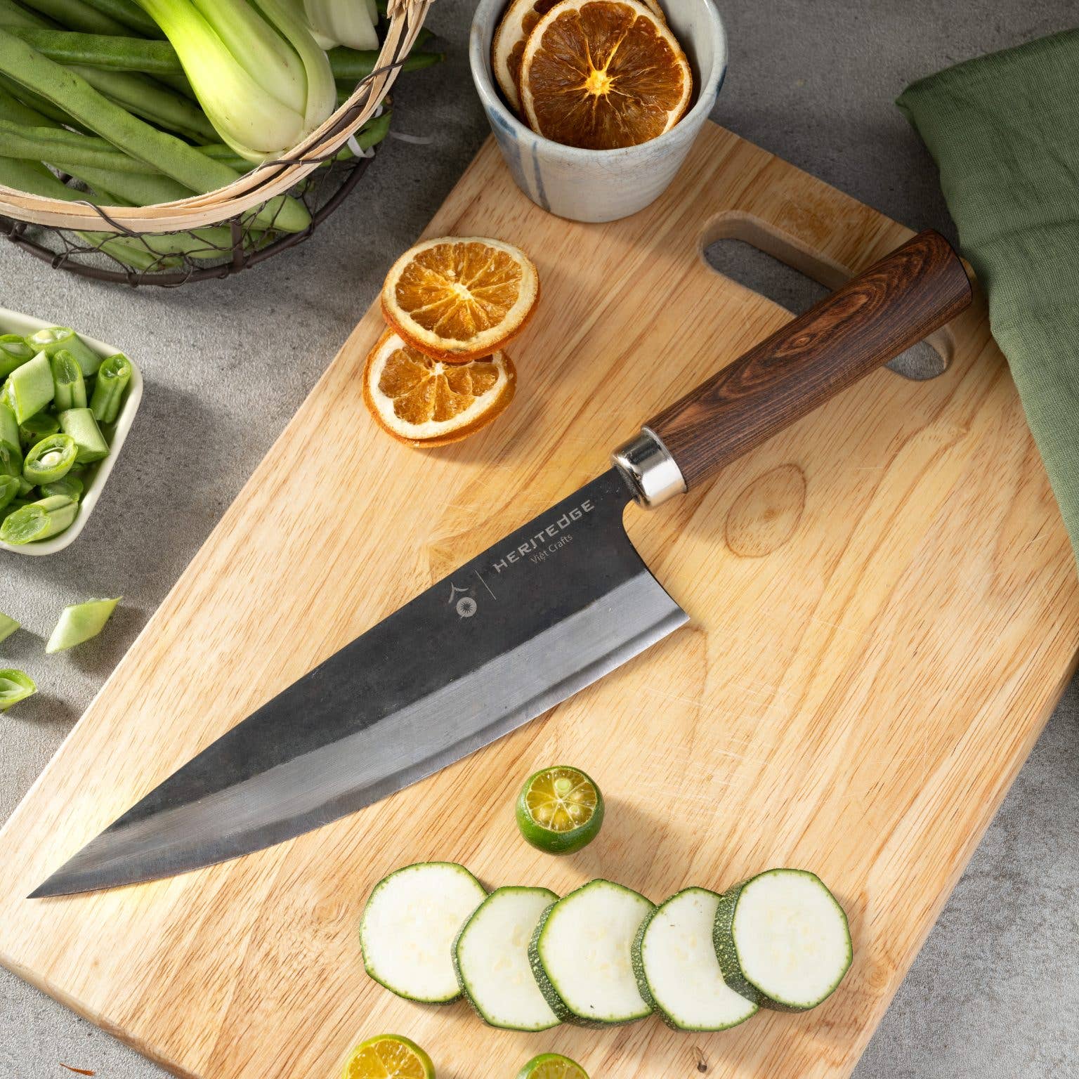 Heritedge Viet Crafts – Engroshandel Køkkenkniv – Håndlavet køkkenkniv Long Classic2