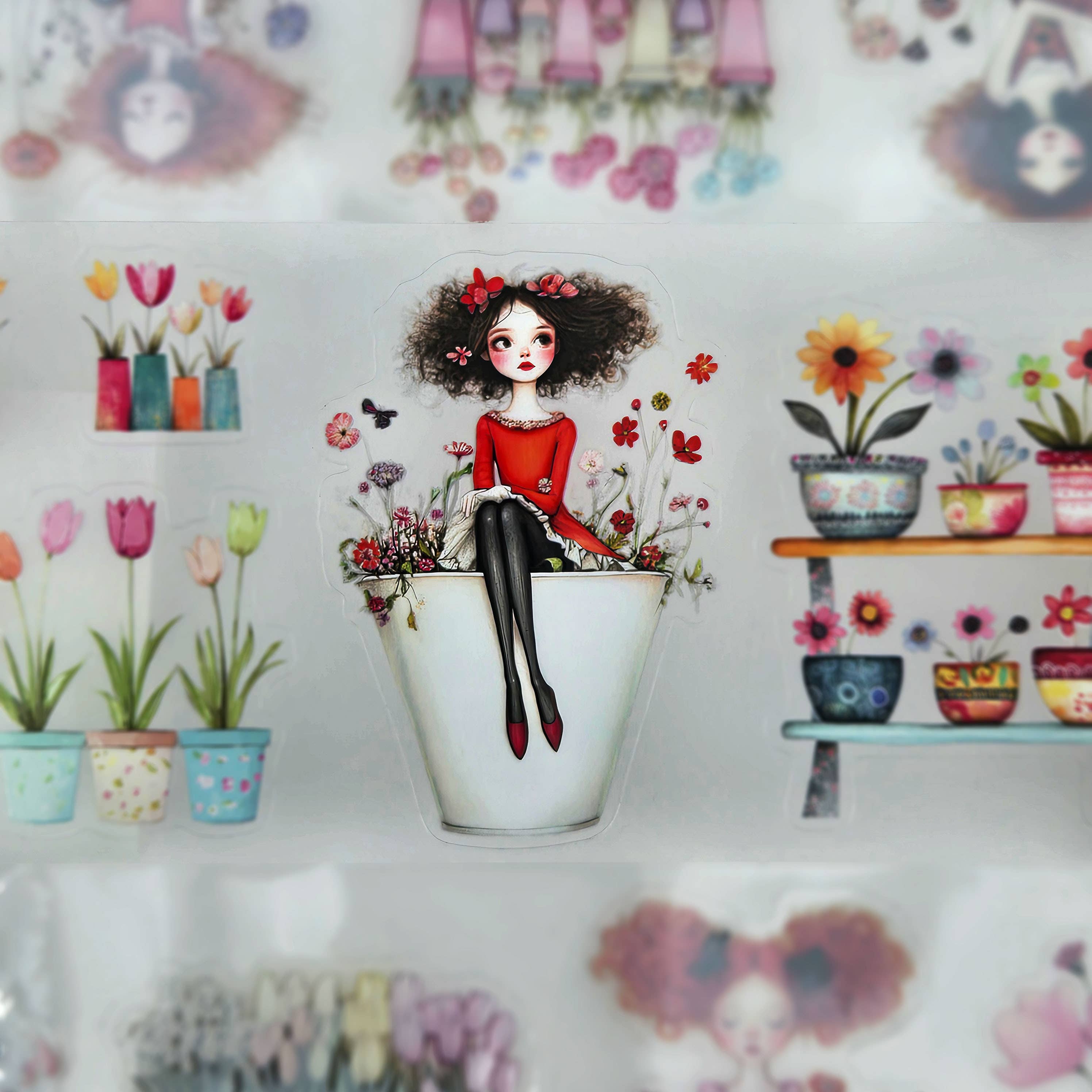 MIC & MIM Premium Paper Shop - Vendita all'ingrosso Nastro washi - MIC | Nastro PET (Lucido 3D e Kiss-cut): Florabelle2