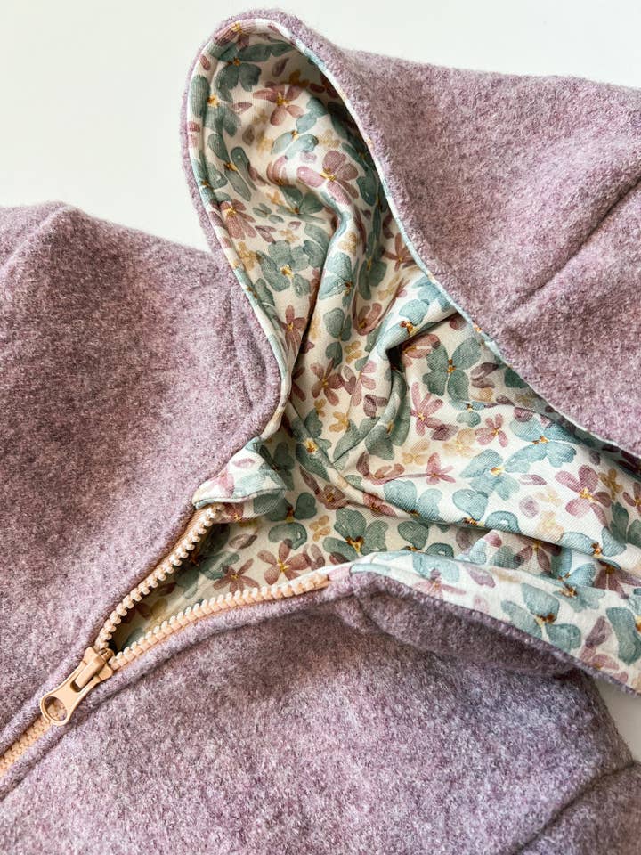 Overall i rosa melange med blommor i aqua för wholesale av Mimor Kids