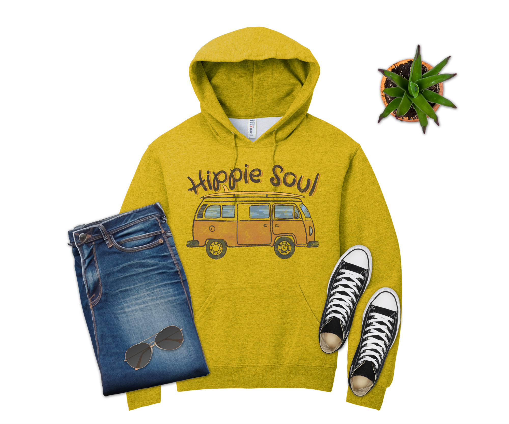 316 Legacy LLC - Wholesale Hoodie - Unisex - Hippie Soul Retro Volkswagen Bus Van Shirt, Sweatshirt2