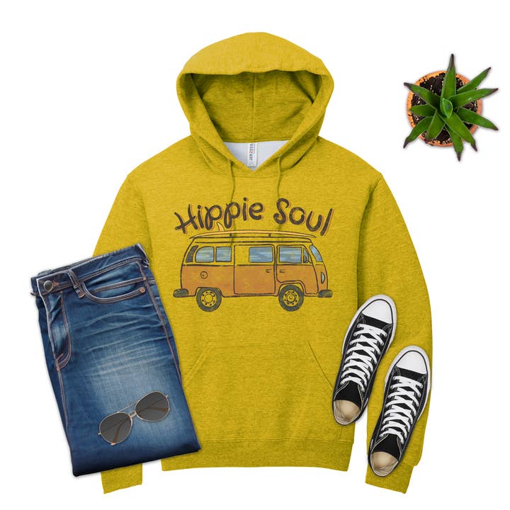 316 Legacy LLC - Wholesale Hoodie - Unisex - Hippie Soul Retro Volkswagen Bus Van Shirt, Sweatshirt2