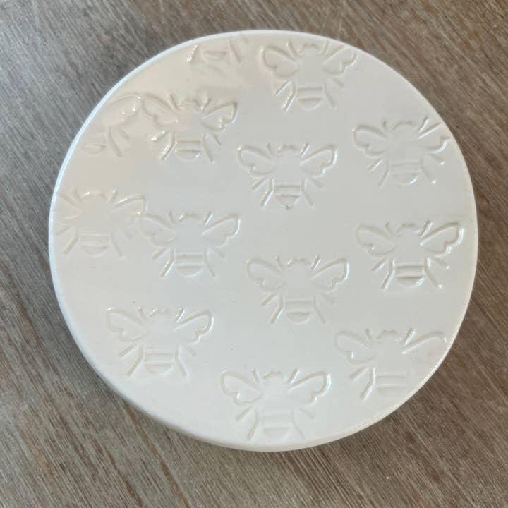 Bumblebee Ceramic Trinket Jewelry Dish | Handmade Pottery for wholesale by Chrissy Ann Ceramics