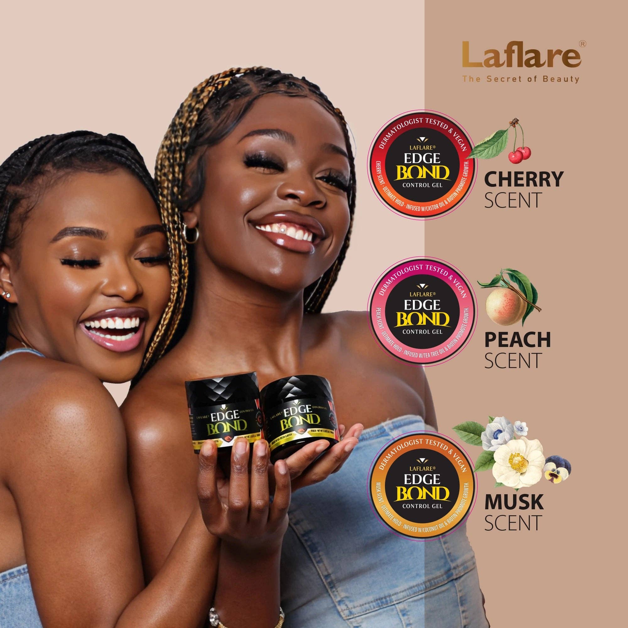 Laflare - Wholesale Hair Styling Gel/Mousse - Edge Bond Travel Size Hair Styling8