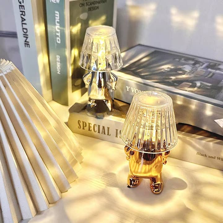 Piccola lampada da notte creativa a LED con cristallo - assortita per la vendita all'ingrosso da parte di La Bella Monte