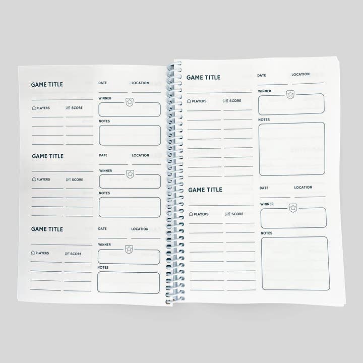 Timeside - Wholesale Journal/Diary - Board Game Journal - Game Night Rememered Record Book Game T