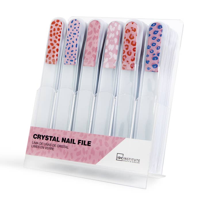 Lima de uñas grande de cristal Idc Institute para venta al por mayor de Aquarius Cosmetic SLU