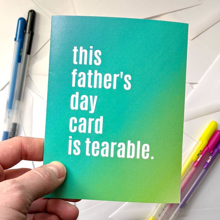 Tearable Card for wholesale by Fox Tail Design and Printing