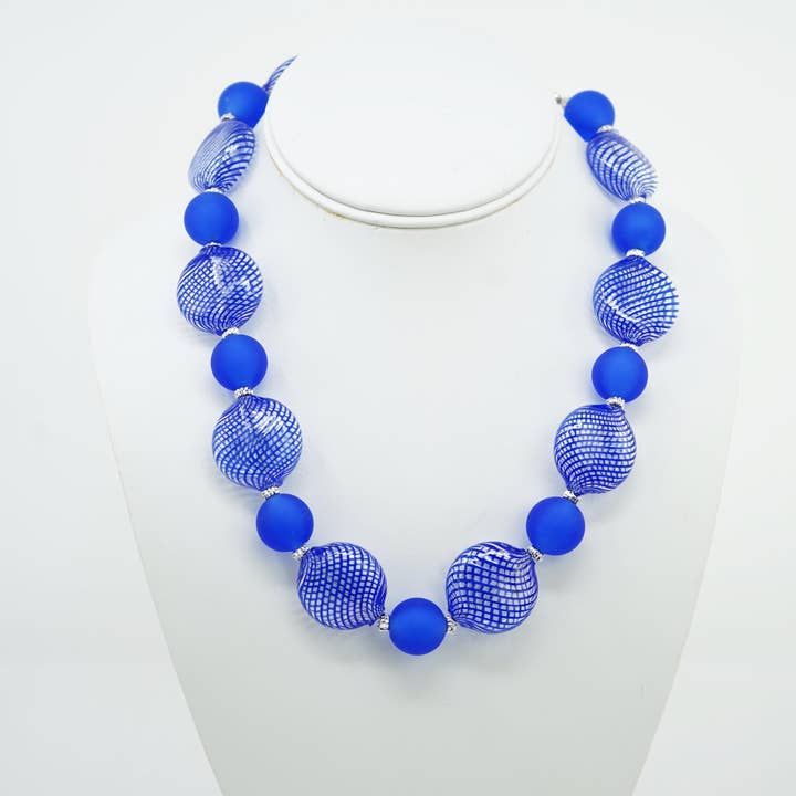 Via Graceffo – Colar com missangas/pérolas por atacado – Colar de Contas de Vidro Murano Autêntico, Monica9, Contas Redondas e em Forma de Disco5