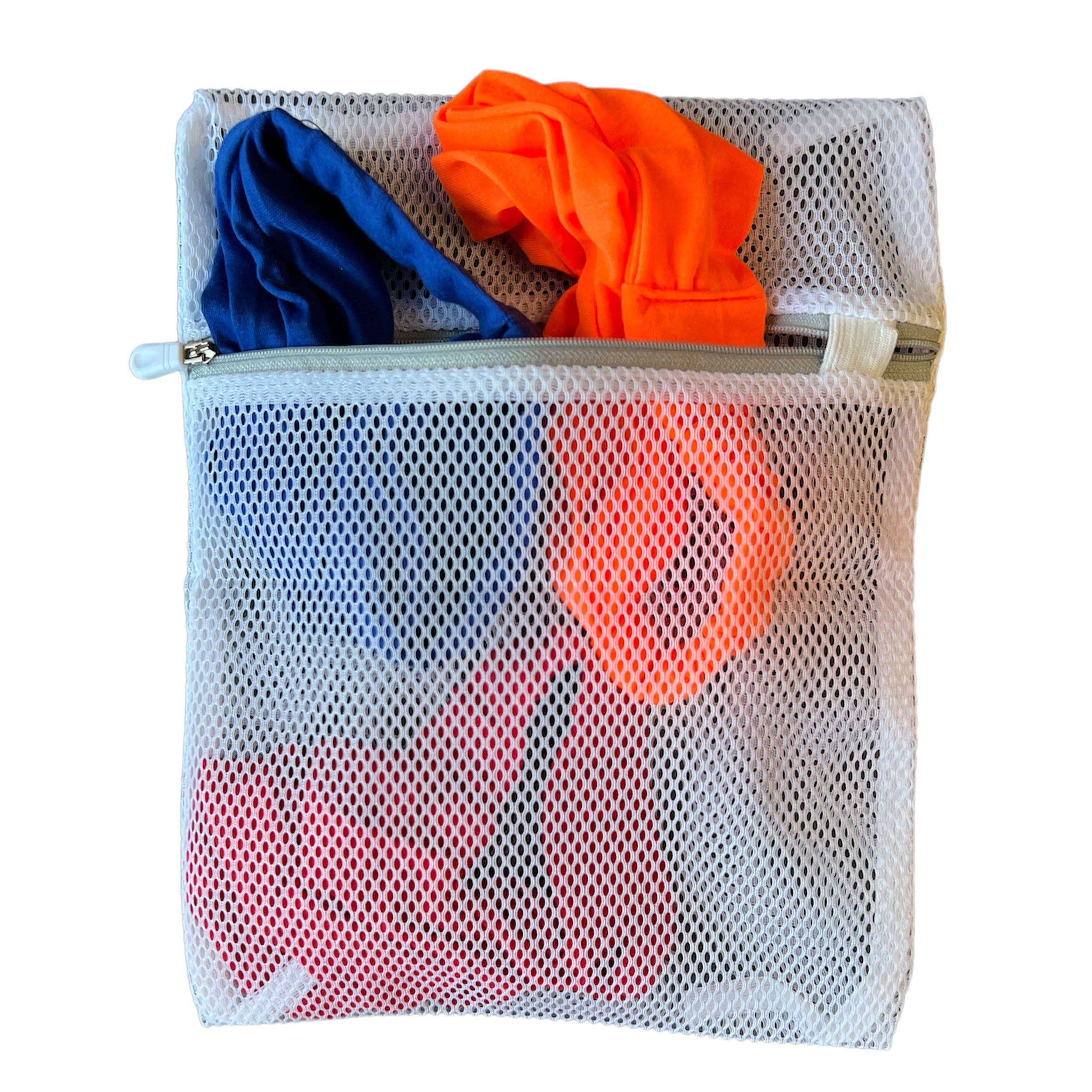 AfricanFabs - Wholesale Laundry Bag - Laundry net / Laundry bag white with zipper (protects satin in the washing machine)2