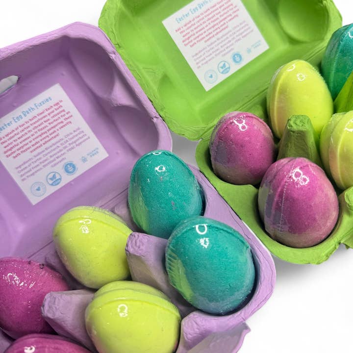Blue Suede Bath Co. - Wholesale Bath Bomb/Fizz - Hop & Soak Easter Egg Bath Bomb Set, Basket Filler