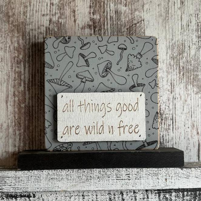 Pilz Alle Guten Dinge Lasergraviertes Bauernhausschild für den Großhandel von 316 Legacy LLC