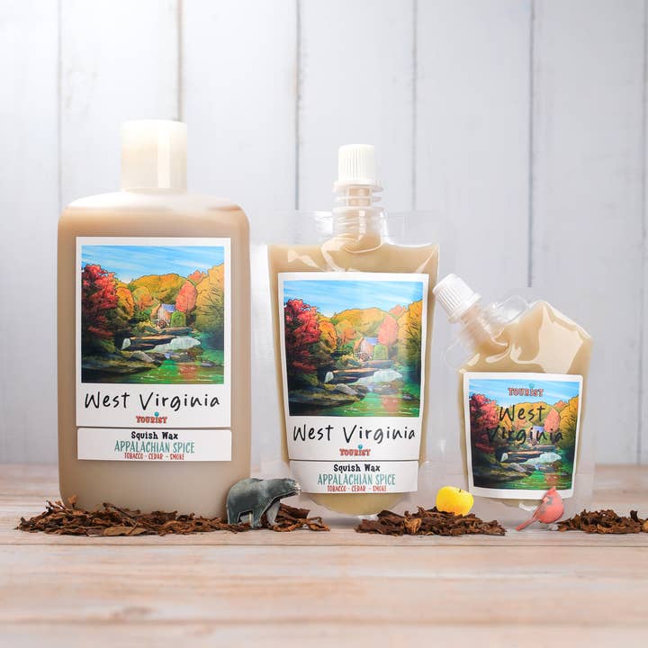 WEST VIRGINIA – Squeezable Squish Wax Melt | The Scenic Route Collection for wholesale by Tourist Products