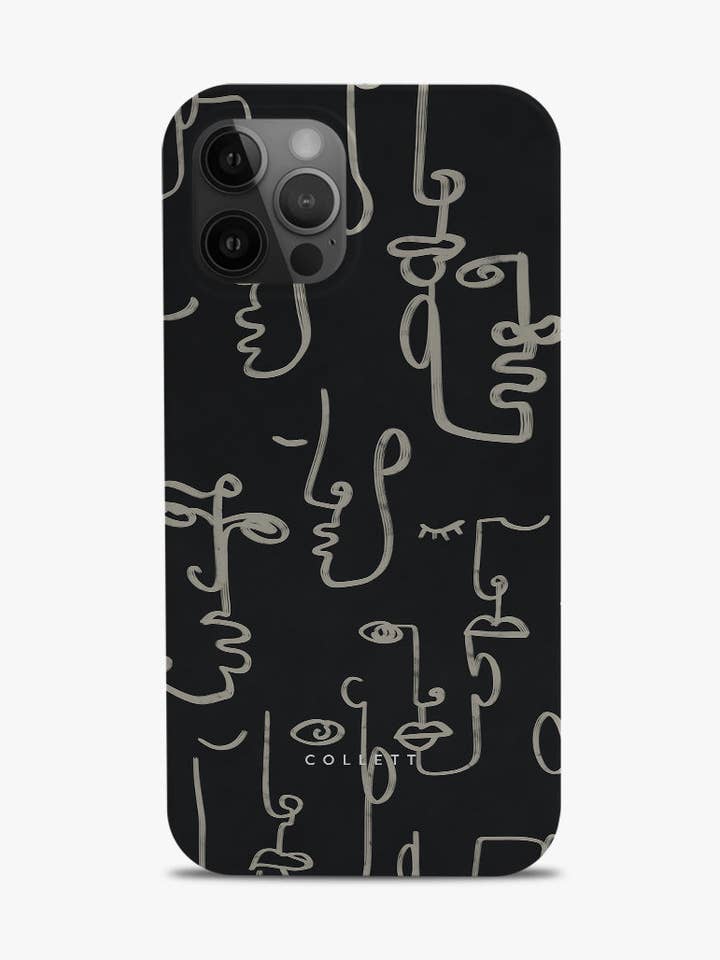 Interlinked Black Phone Case for wholesale by Collett Studios