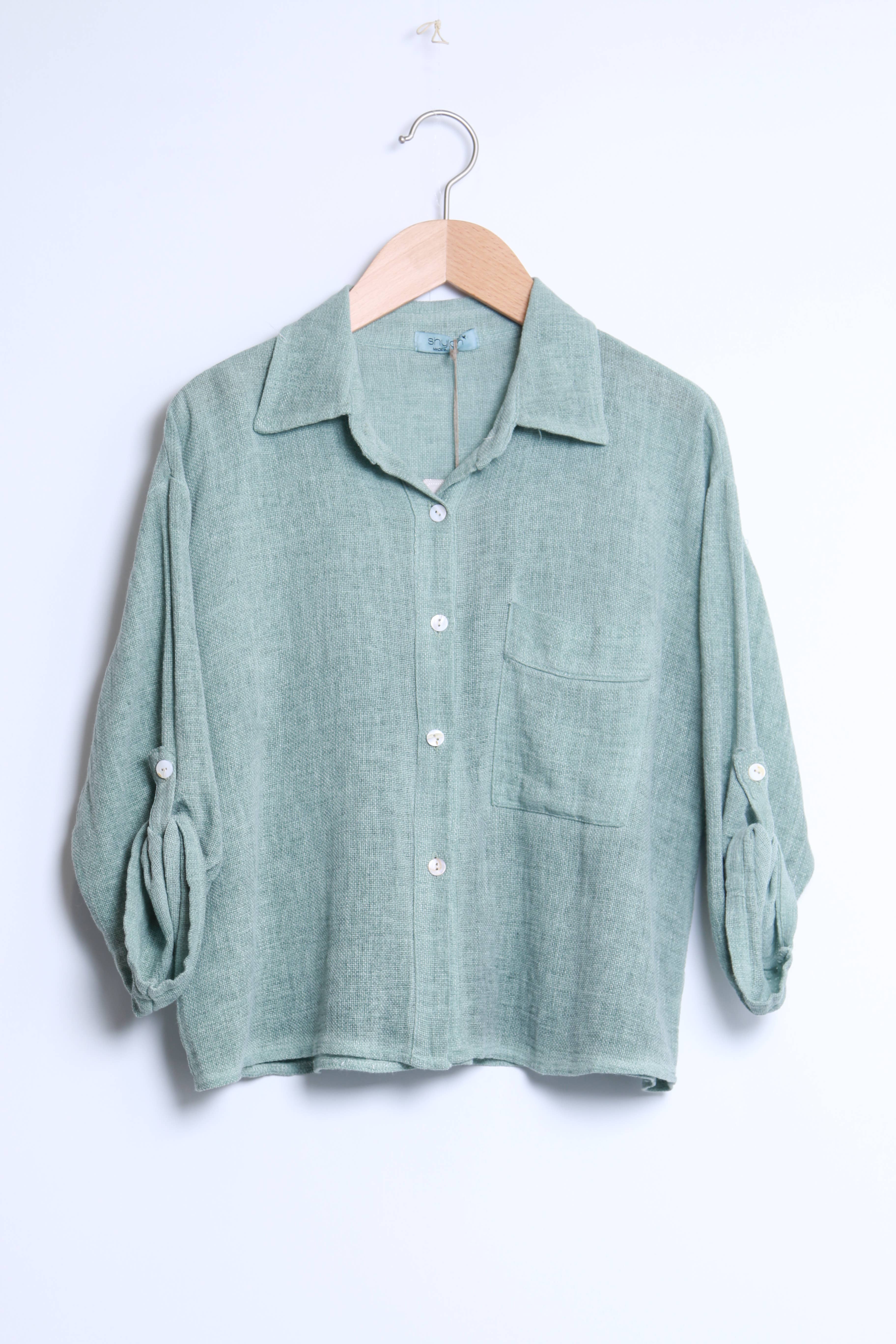 Shyloh - Wholesale Button Down Shirt - Women's - Linen cotton top 1578216