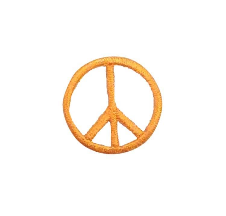 Wholesale Applique – wholesale Patch – 1" Peace Sign, Embroidered, Iron on Patch2