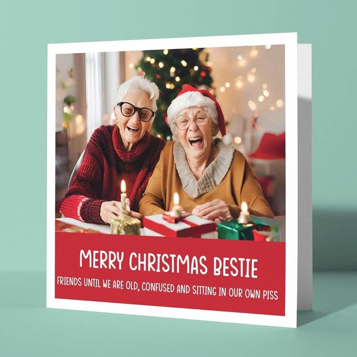 Friends Until We Are Old - Christmas Card for wholesale by Peacock Printing