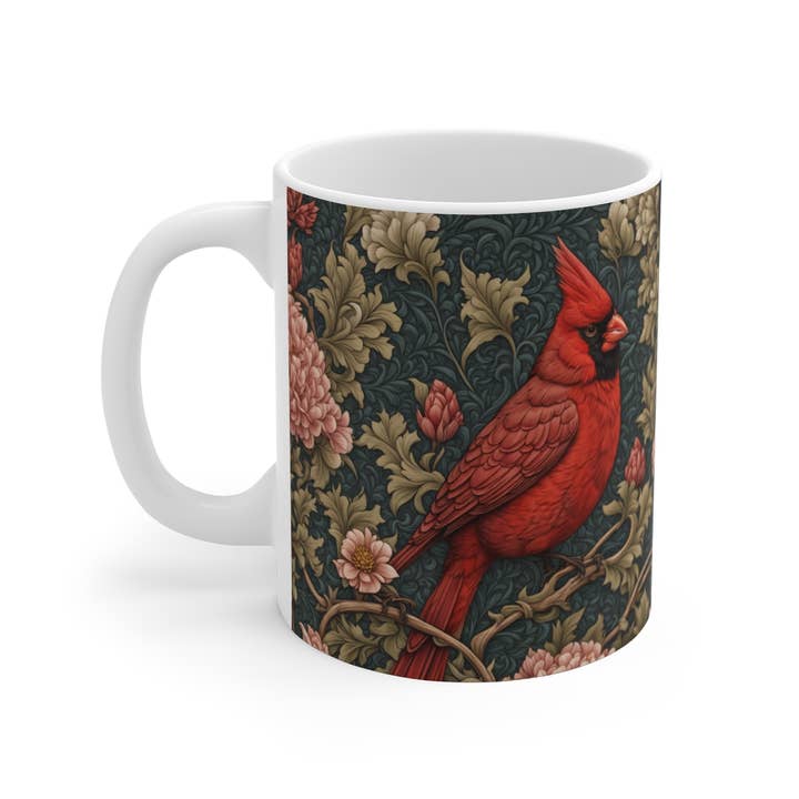 Upside Down Owl Farm - Wholesale Coffee Mug - Red Cardinal Mug, 11 oz., Coffee Mug, Tea Mug, Cardinals