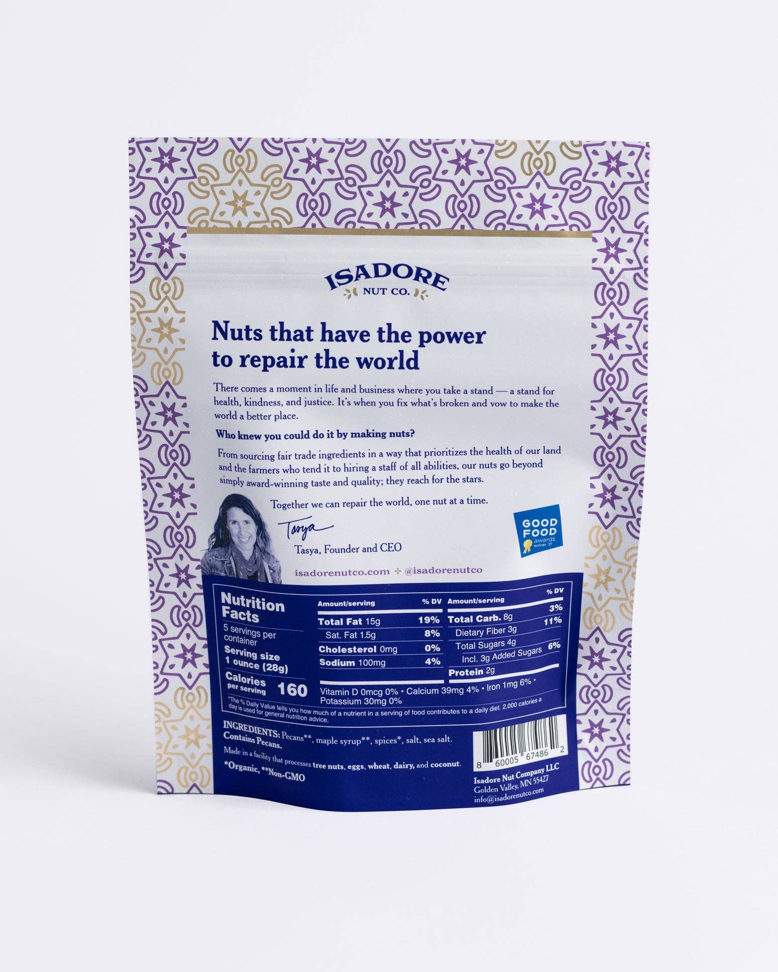 Isadore Nut Company - Wholesale Nuts - Chai Spice Pecans: Premium Roasted- 5 oz- Non-GMO2