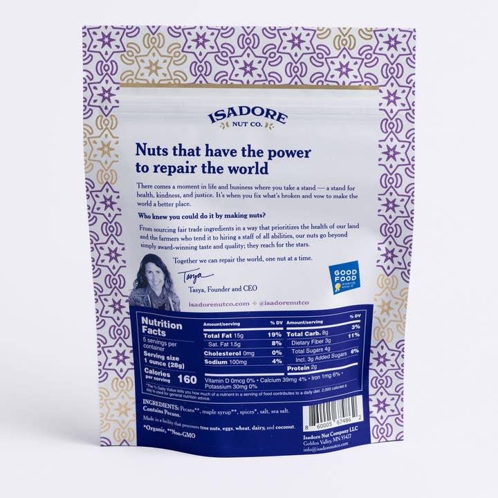 Isadore Nut Company - Wholesale Nuts - Chai Spice Pecans: Premium Roasted- 5 oz- Non-GMO2
