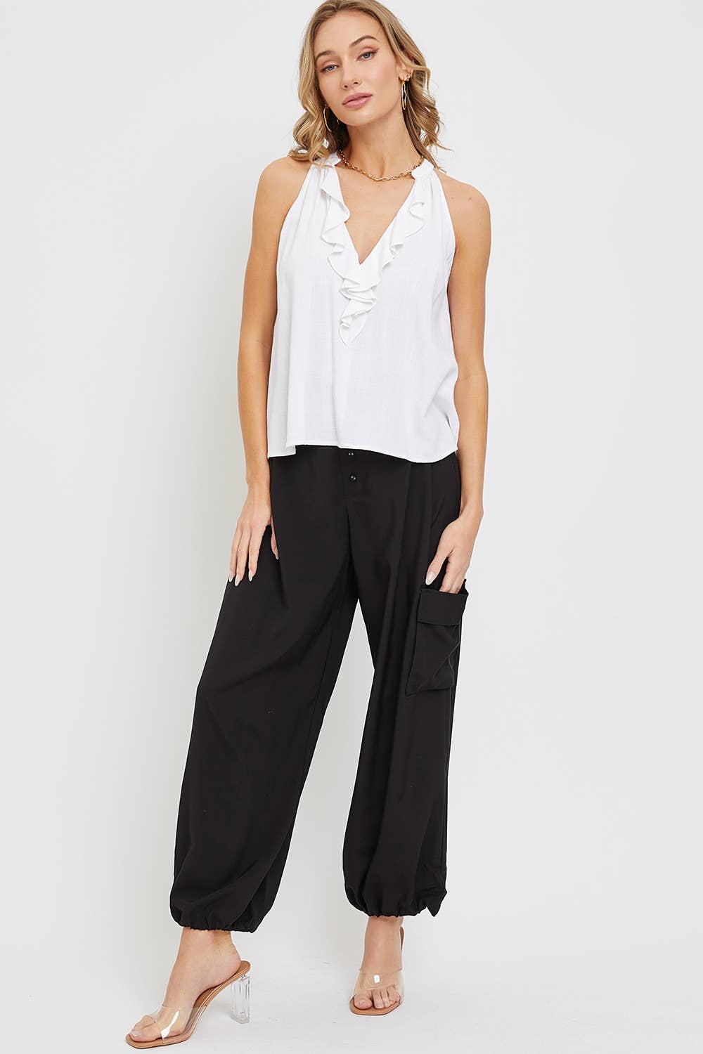 Sweet Lovely by Jen - Wholesale Lounge Sweatpants/Joggers - Women's - BOHO FEELS FLOWY LOOSE FIT JOGGER PANTS26