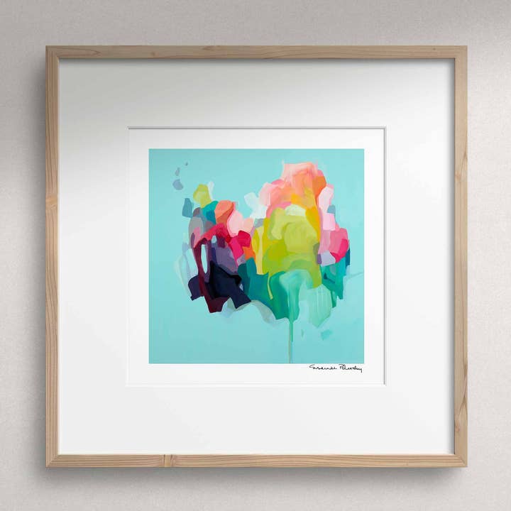 Susannah Bleasby Art - Wholesale Art Print - Aqua Abstract Art | Abstract Painting | Fine Art Print3