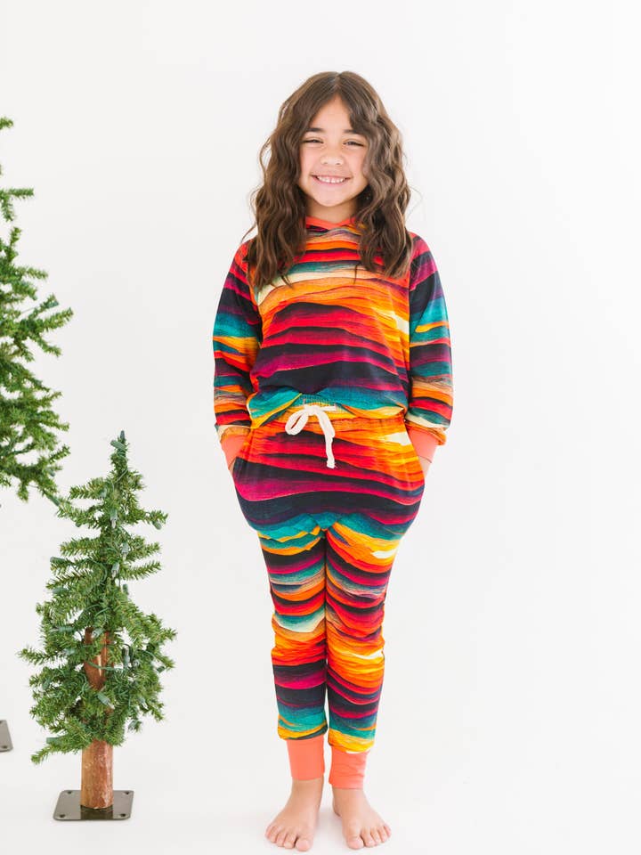 Jogger Set - Sunset-tional for wholesale by Bronze Moon Clothing Co.