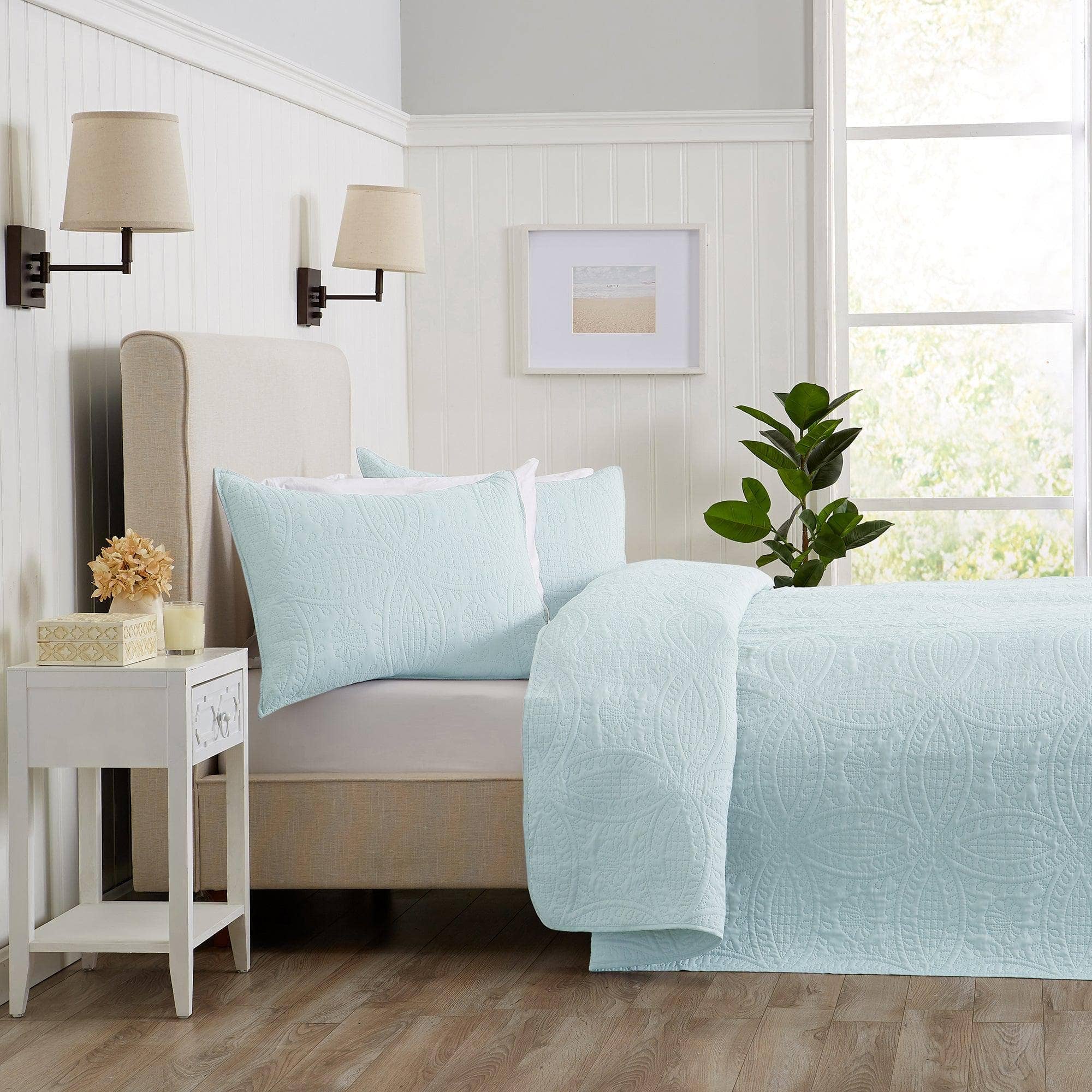 BH Collective - Wholesale Bedding Set - Oversized Quilt & Sham Set - Medallion Stitch - Clara9