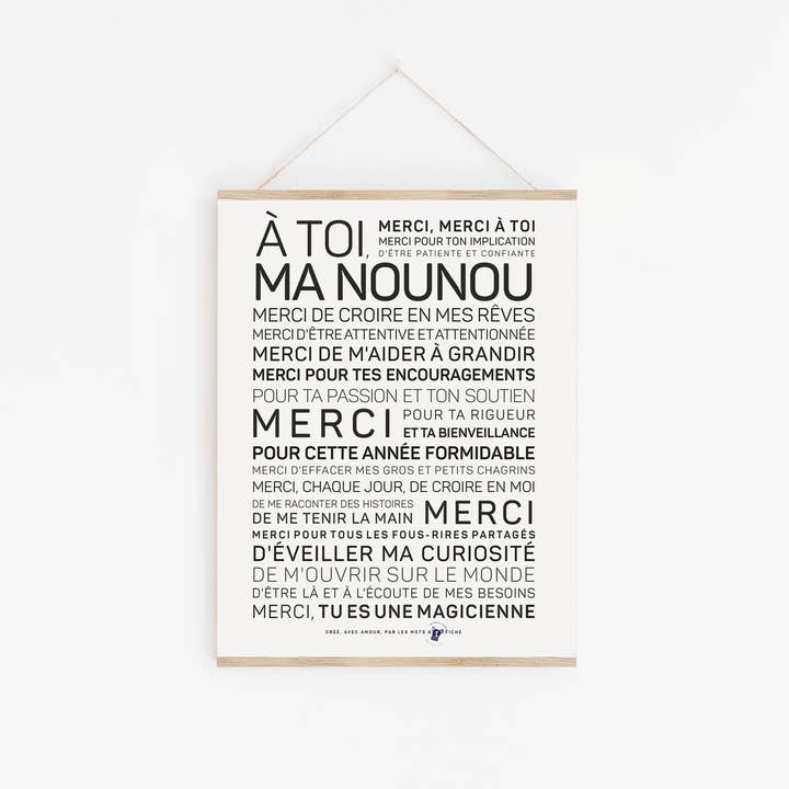 Nanny Poster for wholesale by LES MOTS A L'AFFICHE