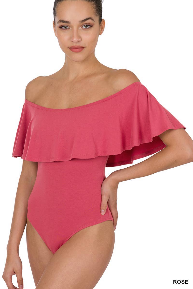 Vanilla Monkey – wholesale Bodysuit - Dam – Volang Off the shoulder Body4