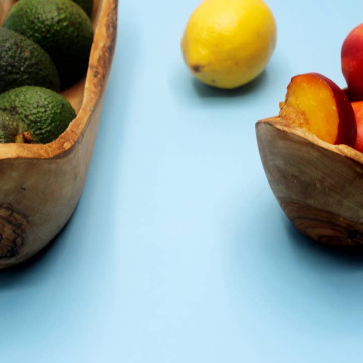 DAGDEG - Wholesale Decorative Plate/Dish/Bowl - Rustic fruit and bread bowl made of olive wood5