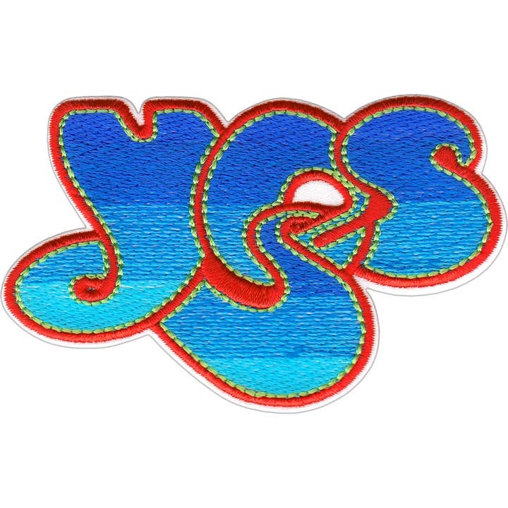 Patch - Yes (Music Band) - Red And Blue Logo for wholesale by Square Deal Recordings & Supplies